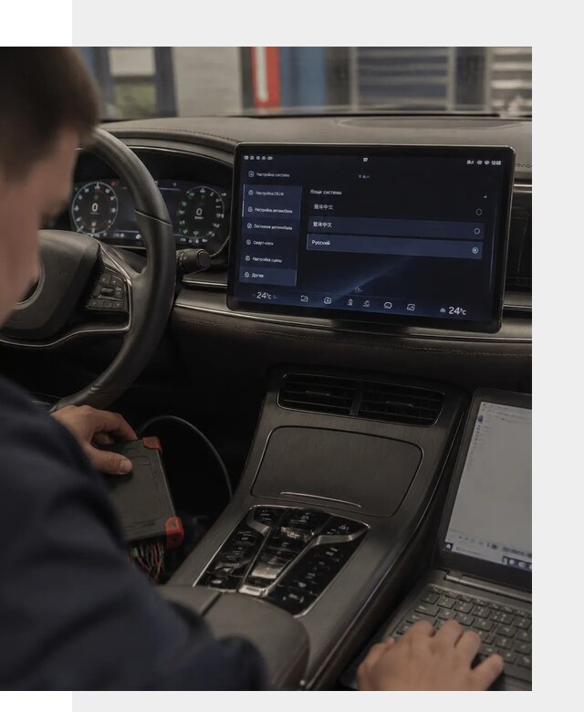 Русификация автомобиля BYD HAN для эксплуатации в Салавате